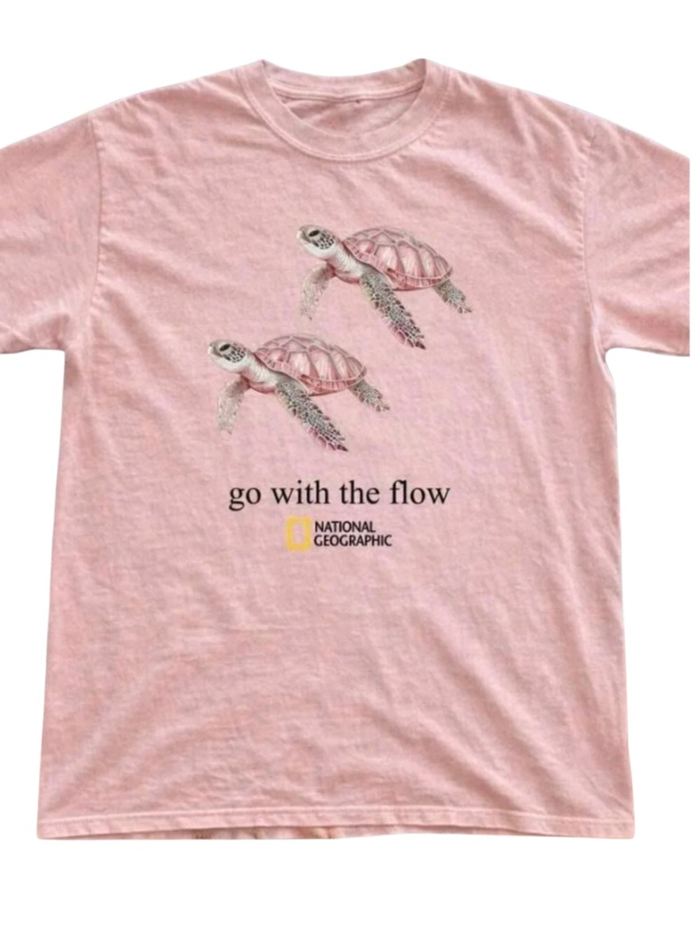 Light Pink Sea Turtle Graphic Tee